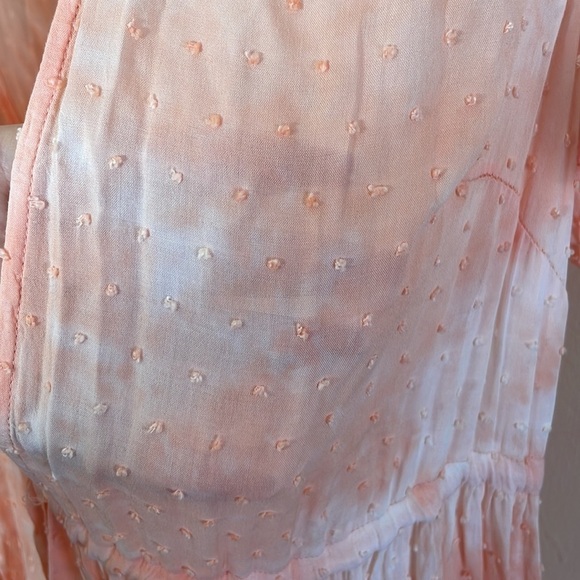Torrid size 00 M/L PEACH TIE-DYE CLIP-DOT KIMONO - Picture 12 of 12